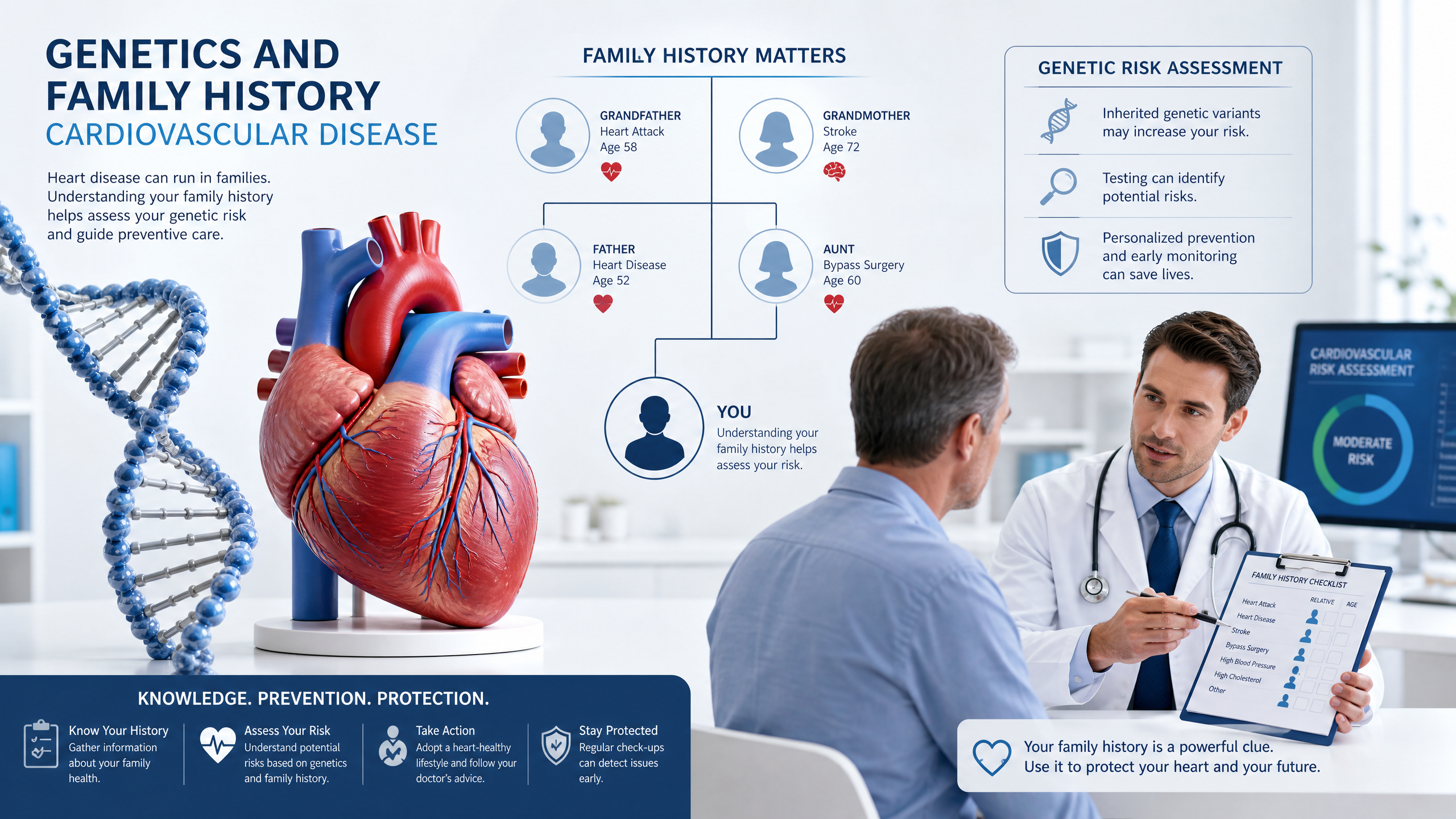 Genética e Doença Cardiovascular: Quando o Histórico Familiar Importa - Cardiologia